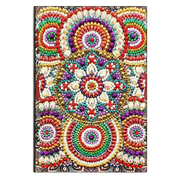 DIY Mandala Special Shaped Diamond Painting 50Pages A5 Notebook Art Diary Decor DIY Mandala Special Shaped Diamond Painting 50Pages A5 Notebook Art Diary Decor